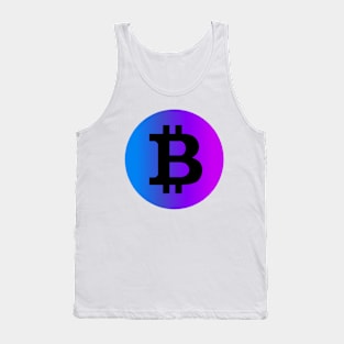 Astral Bitcoin - Black on White Tank Top